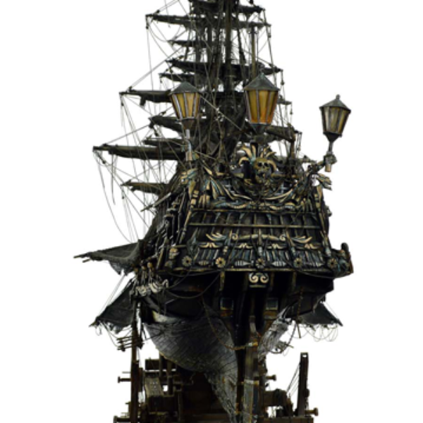 "Wind Of The Seas"  Sculpture Wooden Ship