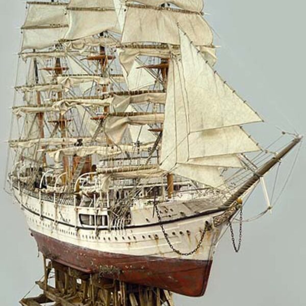 "Nippon Maru"  Sculpture Wooden Ship