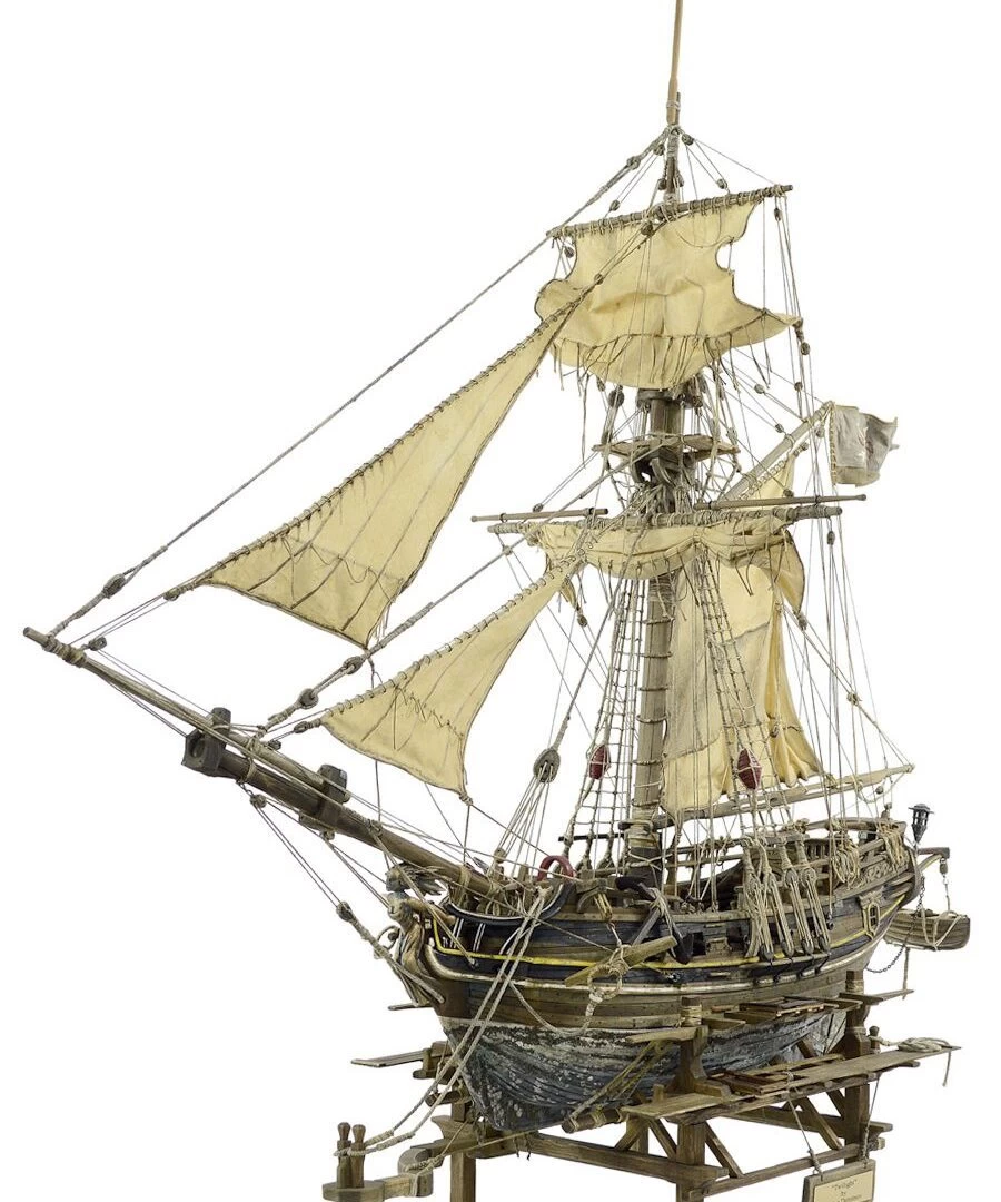 Grand Pirate Vessel of War  Sculpture Wooden Ship | Twilight