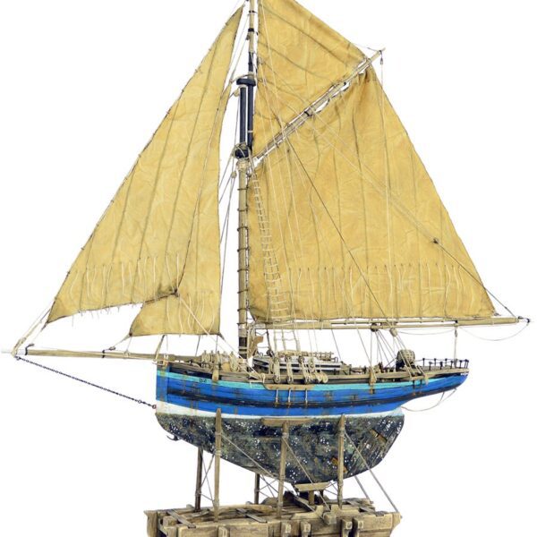 Sailing Yacht Sculpture | Blue Zephyr