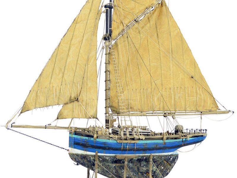 Sailing Yacht Sculpture | Blue Zephyr