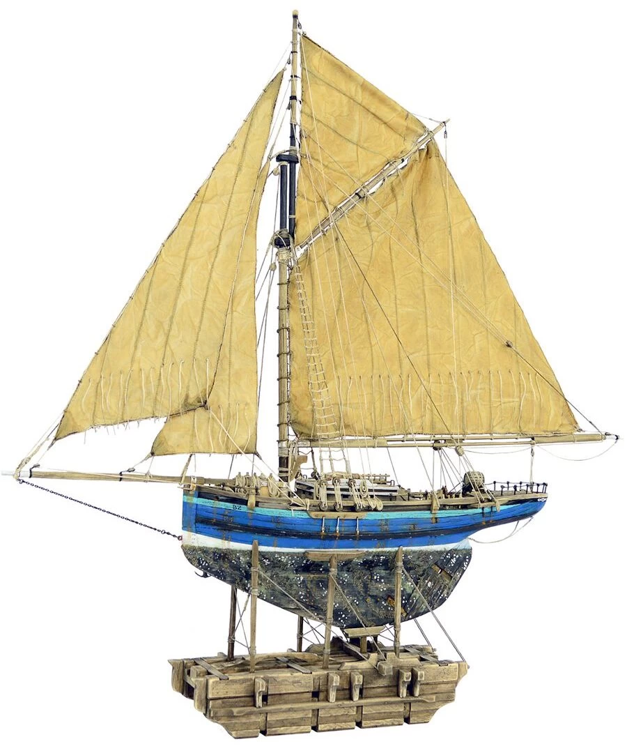 Sailing Yacht Sculpture | Blue Zephyr