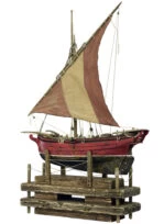 Glarus_red_Mediterranean Lateen Sail boat_2