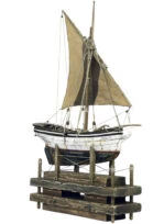 Glarus_white_Mediterranean Lateen Sail boat_4