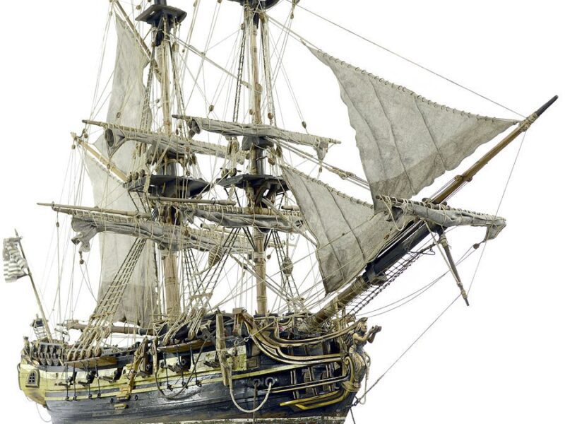 The 'Horison Light' — A conceptual expedition ship sculpture, blending artistry with maritime exploration.