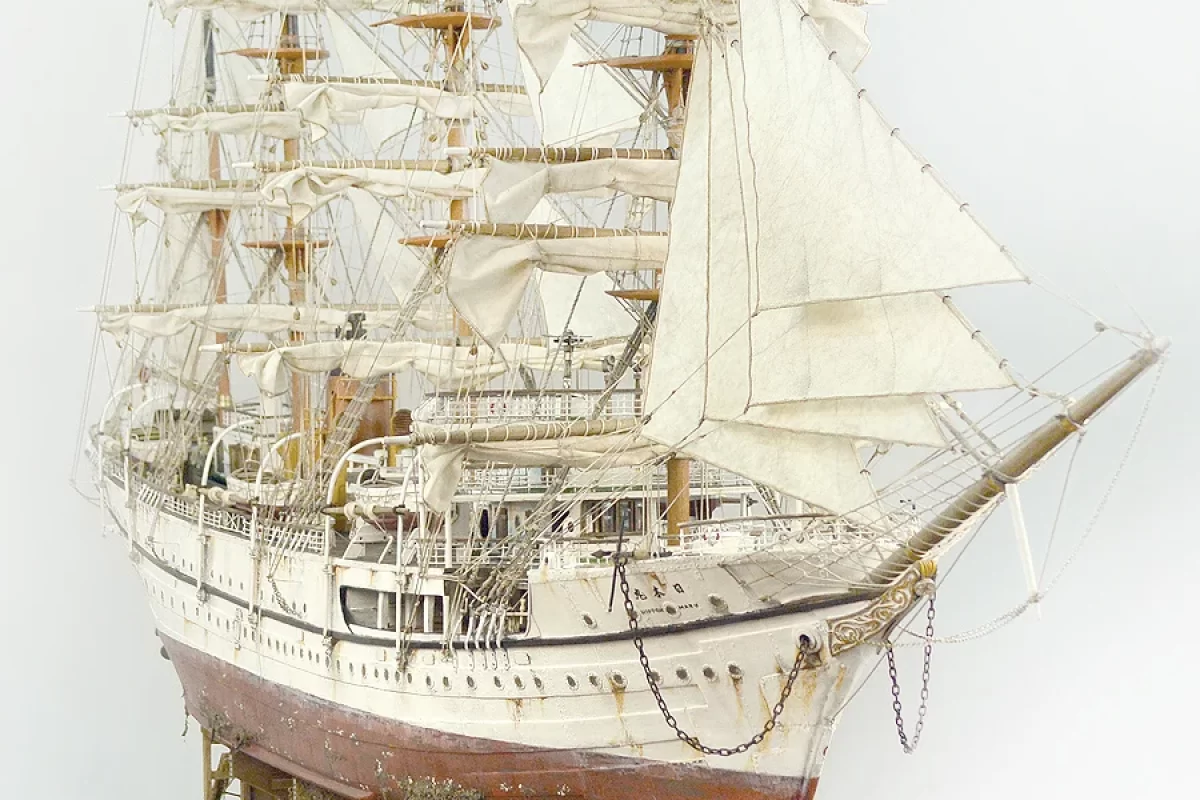 Nippon Maru | 4-Masted Barque Sculpture: A Tribute to Japan's Maritime Legacy