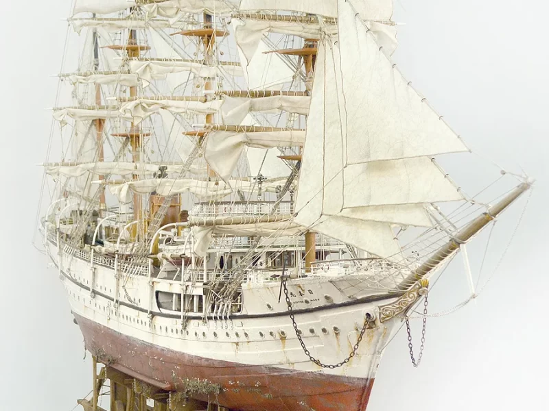 Nippon Maru | 4-Masted Barque Sculpture: A Tribute to Japan's Maritime Legacy