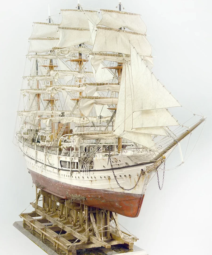 Nippon Maru | 4-Masted Barque Sculpture: A Tribute to Japan's Maritime Legacy