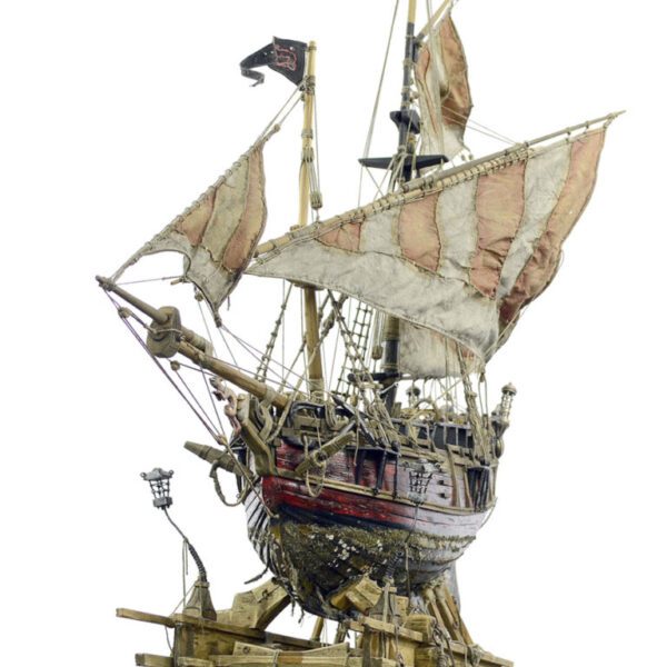 Regatta Racing Yacht Sculpture Wooden Ship | Red Fox