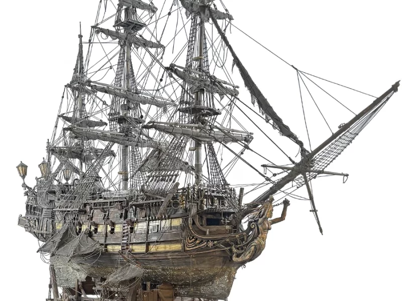 Pirate Ship Art Sculpture | The Wind Of The Seas