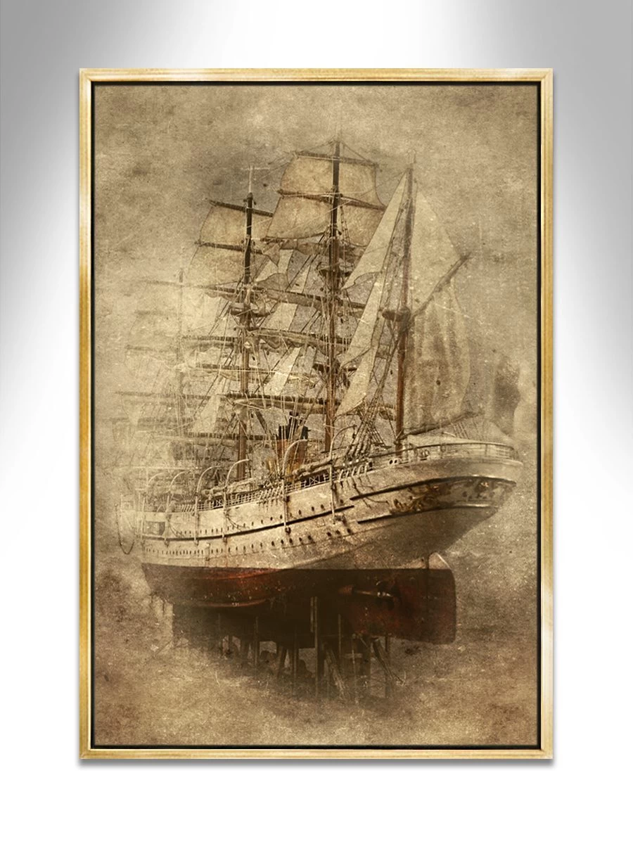 Nippon Maru Nautical Art Mystic – A captivating, limited-edition nautical art canvas print, signed by the artist, featuring the majestic Nippon Maru