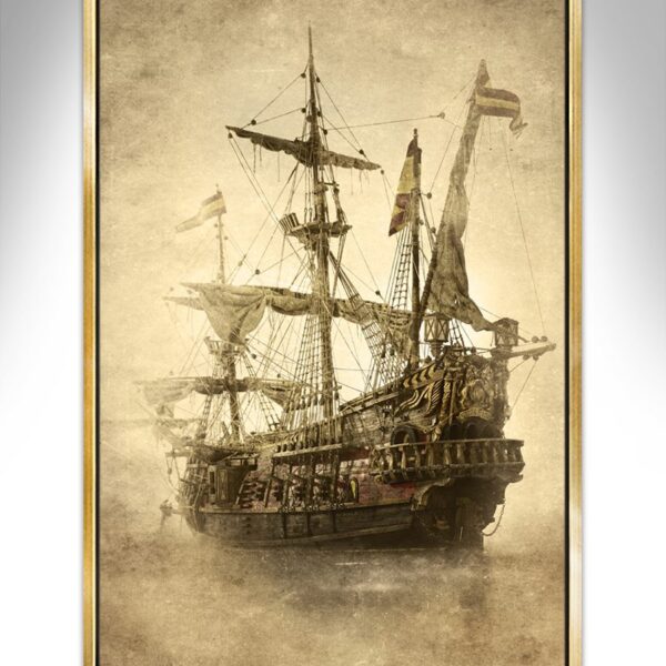 Quaestor Nautical Art Mystic – A captivating, limited-edition nautical art canvas print, signed by the artist, featuring mystical maritime tones.