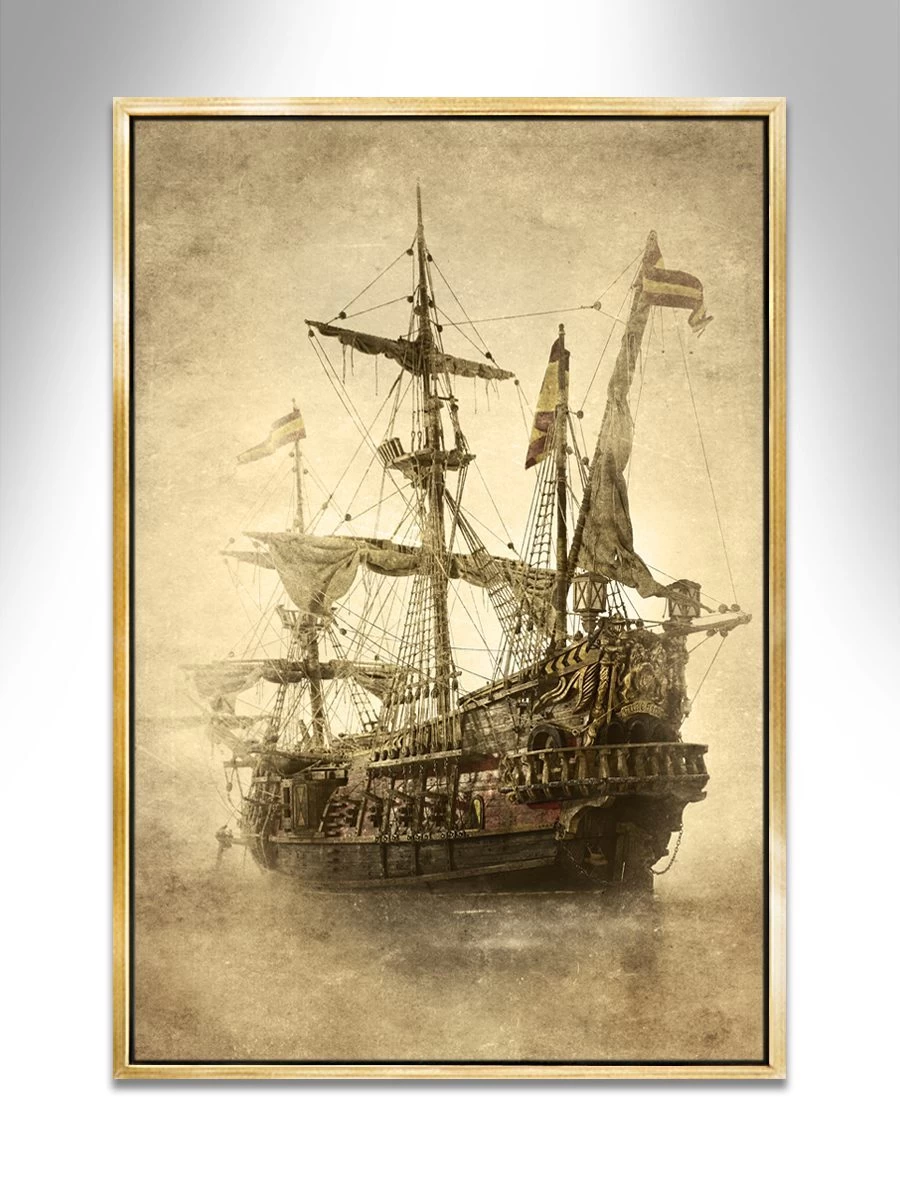 Quaestor Nautical Art Mystic – A captivating, limited-edition nautical art canvas print, signed by the artist, featuring mystical maritime tones.