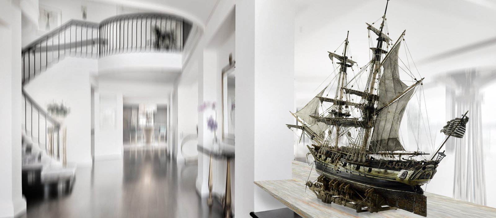 Picture of The Timeless Beauty of Handcrafted Ships in Maritime Art